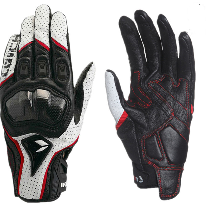 Motorcycle Gear Clearance - Guantes de motocicleta de cuero genuino