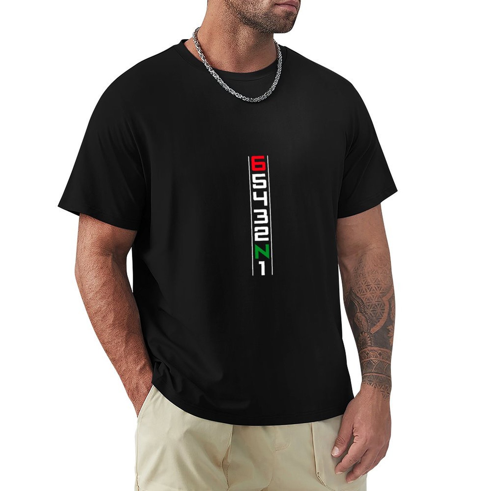 Motorcycle Gear Up Down - Camiseta Deportiva Transpirable para Hombre con