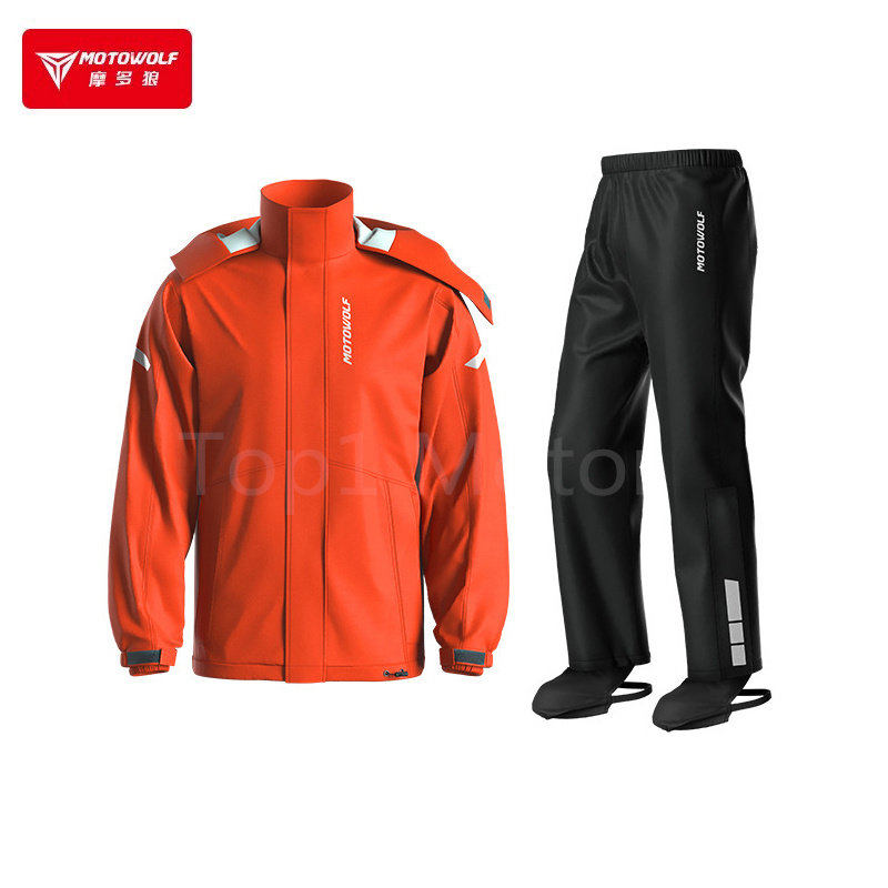 Motorcycle Rain Suit - Chubasquero reflectante para motocicleta para hombre