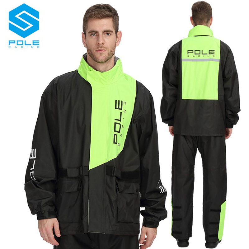 Motorcycle Rain Suit - Chubasquero POLE para motocicleta, impermeable, transpirable,