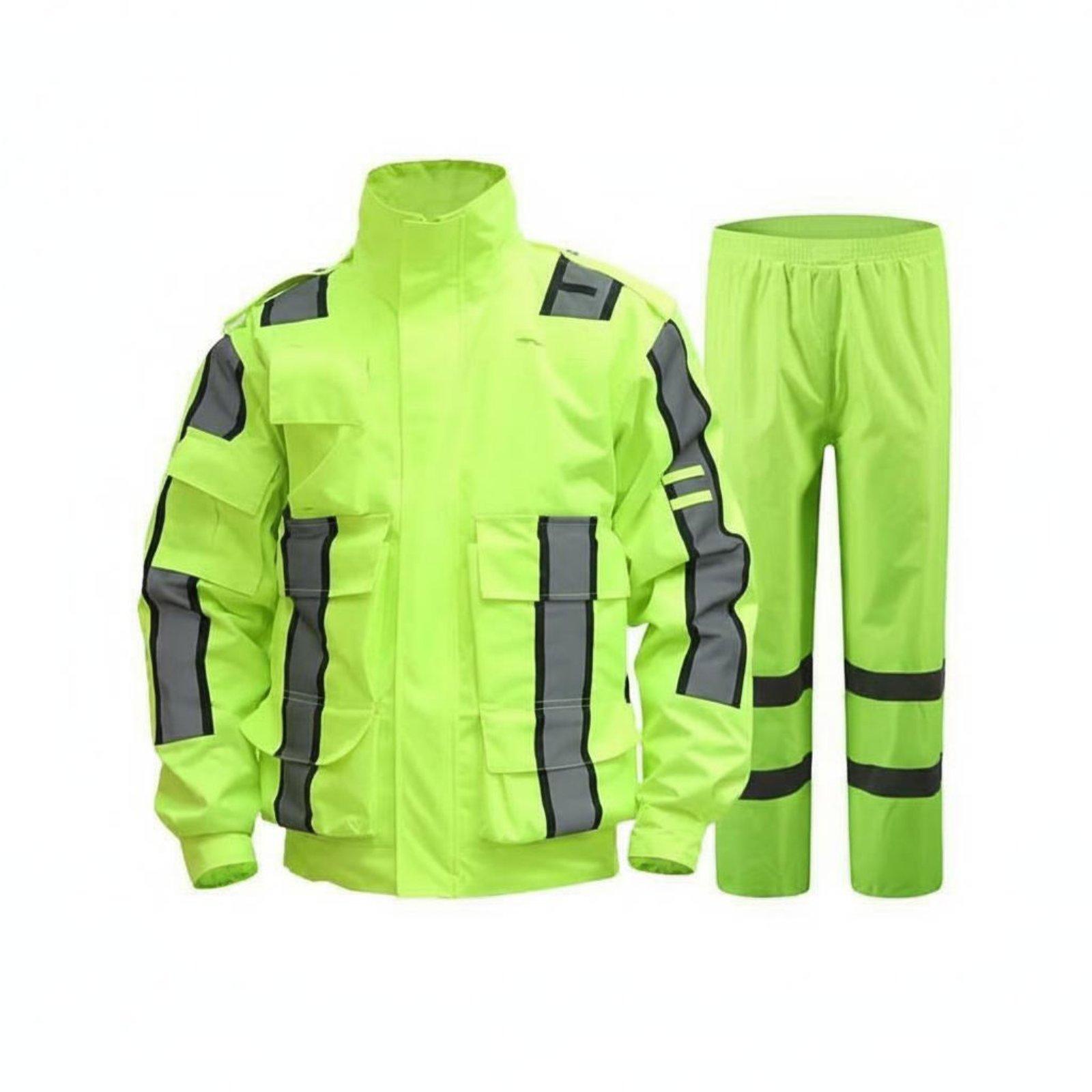 Traje Impermeable Reflectante  - Motorcycle Rain Suit reseña y precio