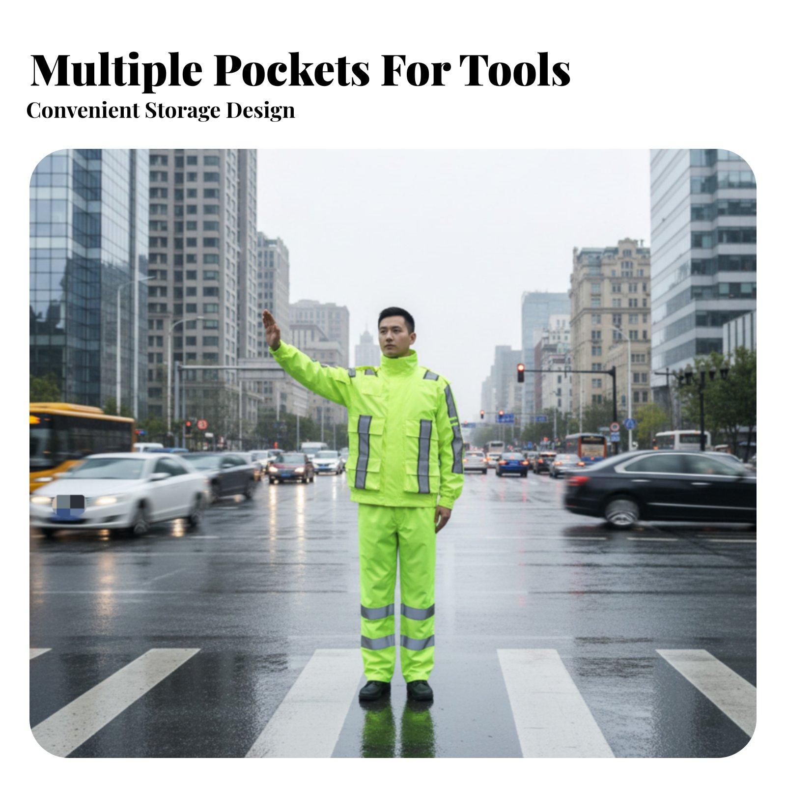 Traje Impermeable Reflectante  - Motorcycle Rain Suit reseña y precio