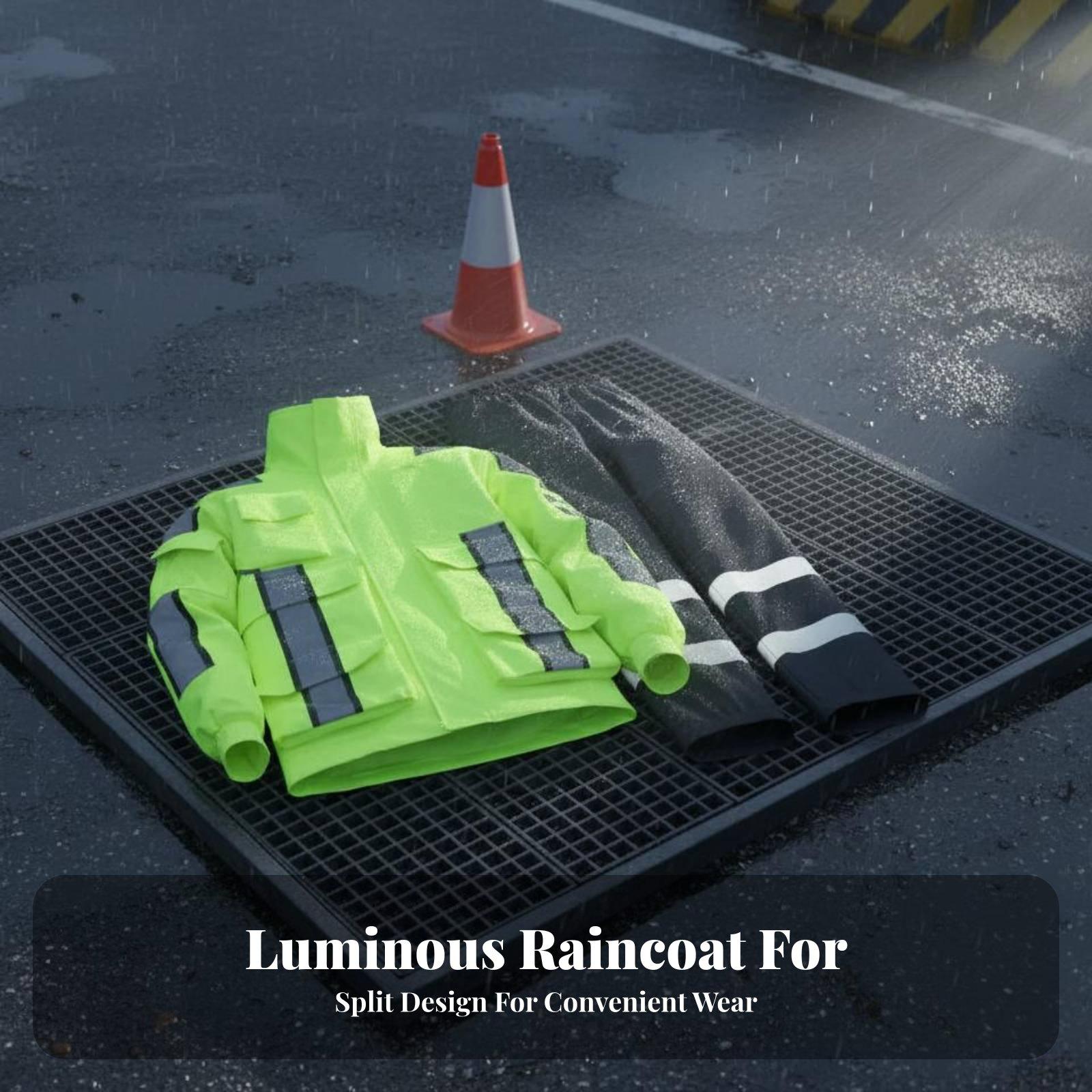 Traje Impermeable Reflectante  - Motorcycle Rain Suit reseña y precio