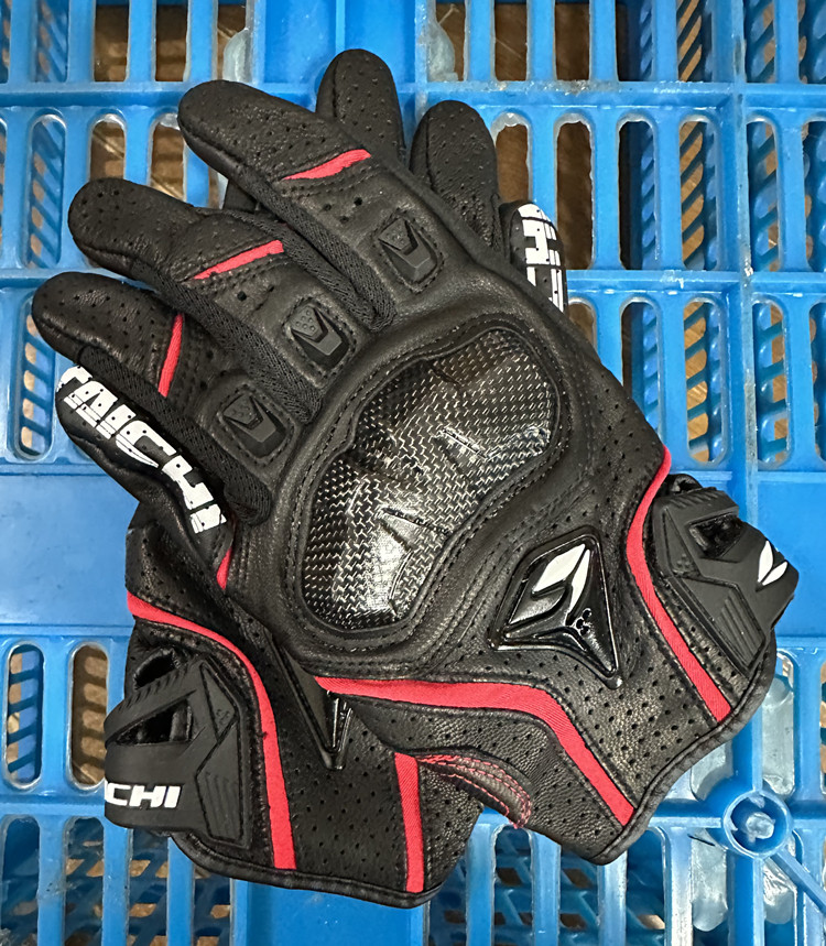 Guantes de motocicleta de cuer - Motorcycle Gear Clearance reseña y precio