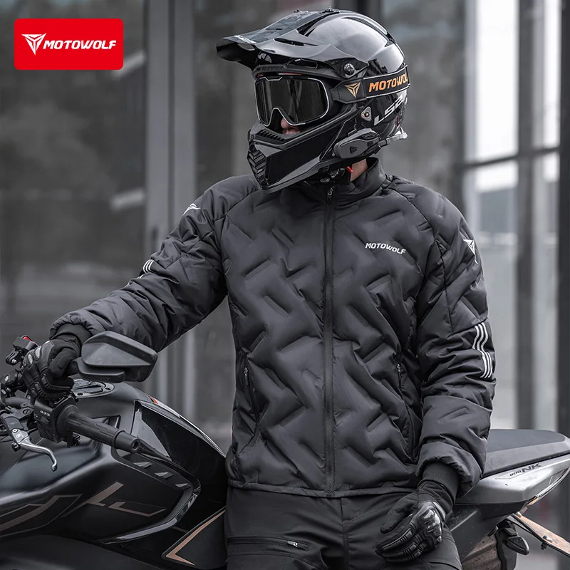 Chaqueta de plumón para motoci - Motorcycle Gear White reseña y precio