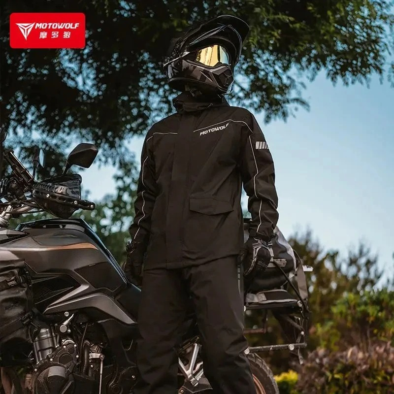 MOTOWOLF Traje Impermeable de  - Motorcycle Rain Suit reseña y precio