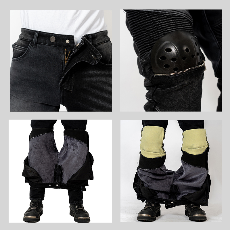 Pantalones de invierno para mo - Motorcycle Gear Jeans reseña y precio