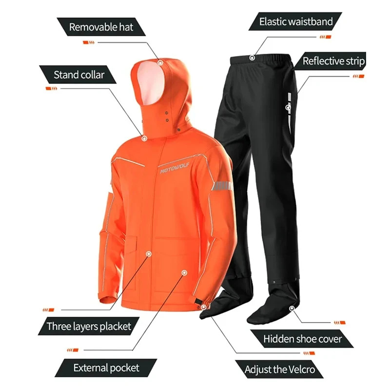 Traje Impermeable para Motocic - Motorcycle Rain Suit reseña y precio