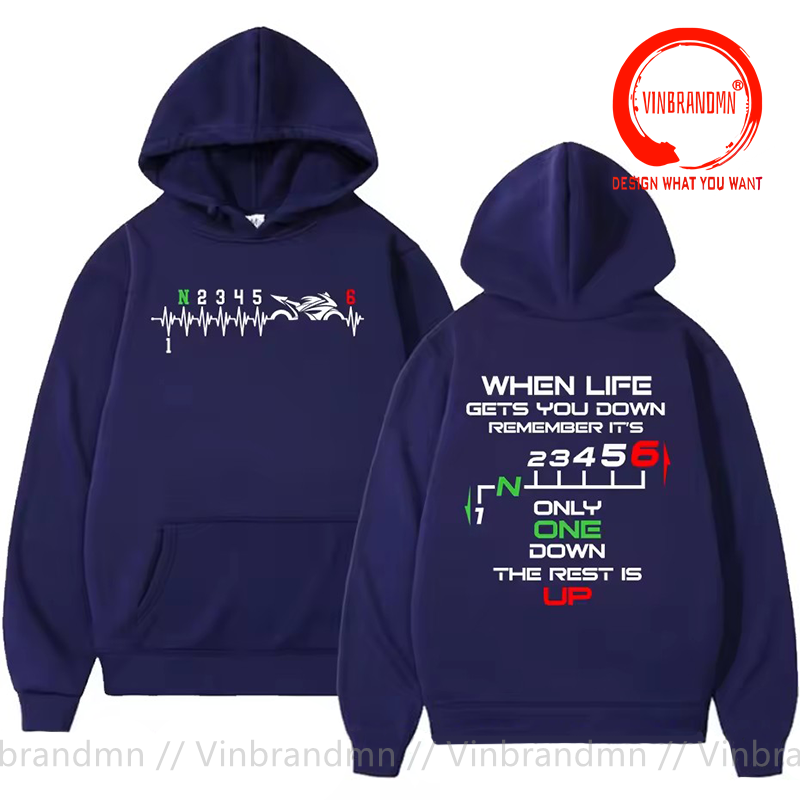 1N23456 Sudadera con capucha d - Motorcycle Gear Up Down reseña y precio